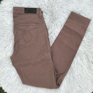 Big Star Alex Skinny Mid-Rise Stretch Jeans Dusty Womens Mauve Size 26